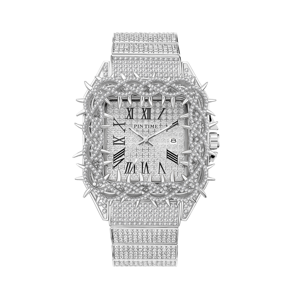 ساعة يد رجالية كوارتز مرصعة با - مراجعة Luxury Watch Iceberg وسعره