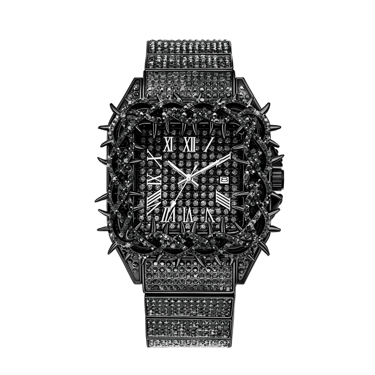 ساعة يد رجالية كوارتز مرصعة با - مراجعة Luxury Watch Iceberg وسعره