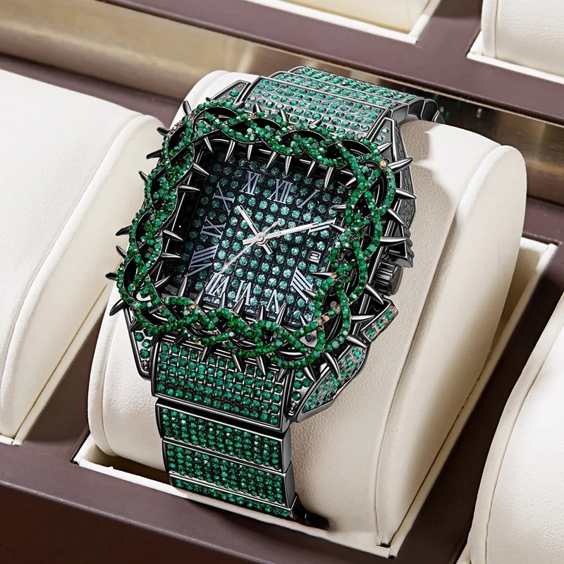 ساعة يد رجالية فاخرة مرصعة بال - مراجعة Luxury Watch Iceberg وسعره