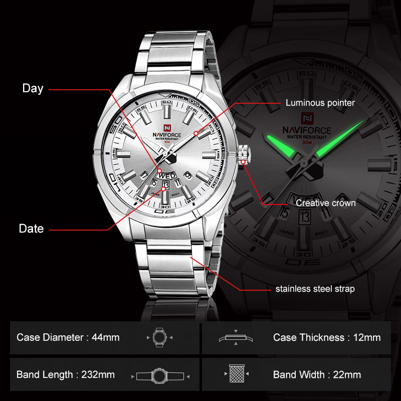 ساعات رجالية من ماركة NAVIFORC - مراجعة Luxury Watch Magazine وسعره